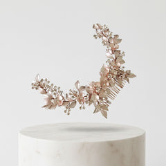 ATHENA COLLECTION - FLORAL EXTRAVAGANCE HEADPIECE -HC184 PINK BLUSH