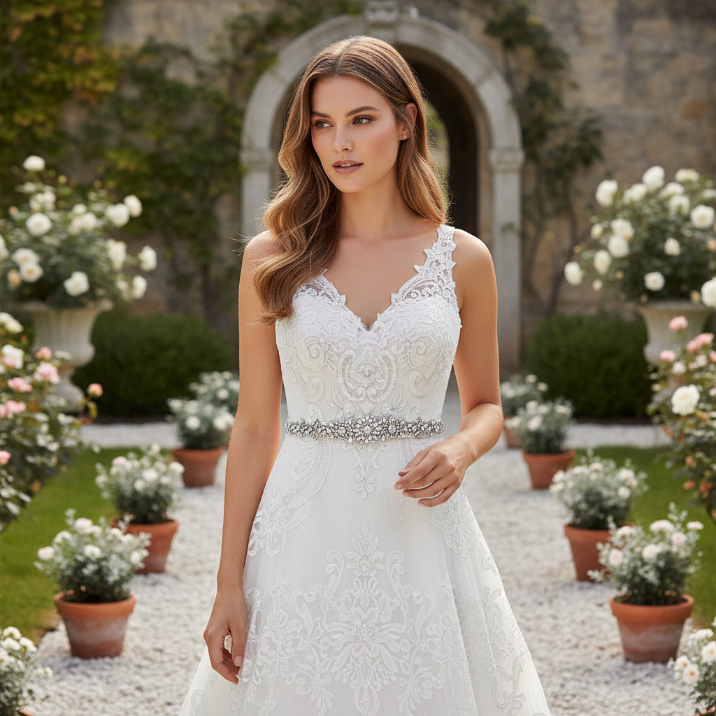 ATHENA COLLECTION - LUXE PEARL BRIDAL BELT 27