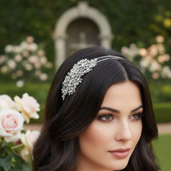 ELITE COLLECTION - Classic Extravagance Crystal Headband - Clear (HB362)