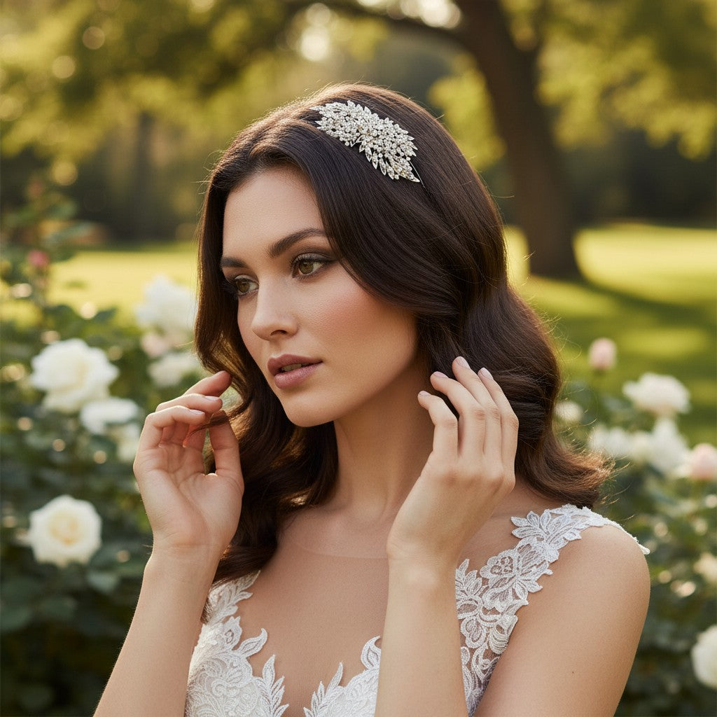 ELITE COLLECTION - Classic Extravagance Hair comb - Crystal (HCb)