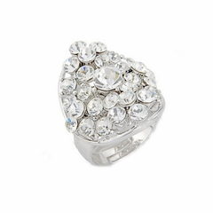 Crystal Chic Ring - Clear R7