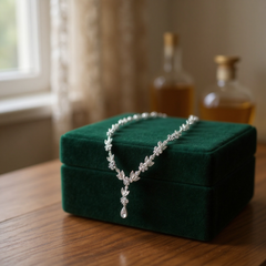 ELITE COLLECTION - Crystal Bridal Necklace Set - Clear (NK309)