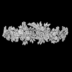 ELITE COLLECTION - Luxe Crystal Shimmer Tiara - Clear (Tiara 9)