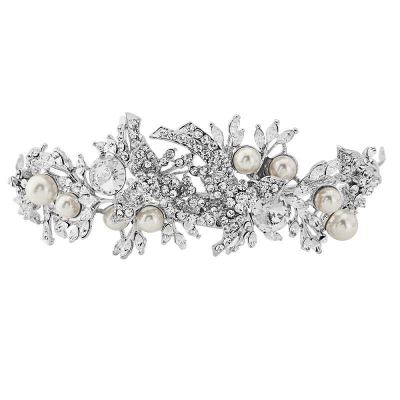 ELITE COLLECTION - Luxe Enchanting Pearl Tiara - Pearl (Tiara 10)