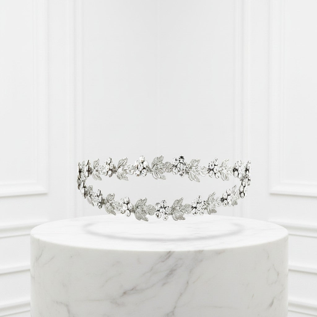 ELITE COLLECTION - Crystal shimmer Headband - Clear (HB245)