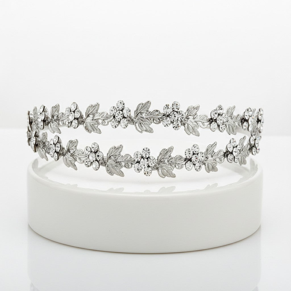 ELITE COLLECTION - Crystal shimmer Headband - Clear (HB245)