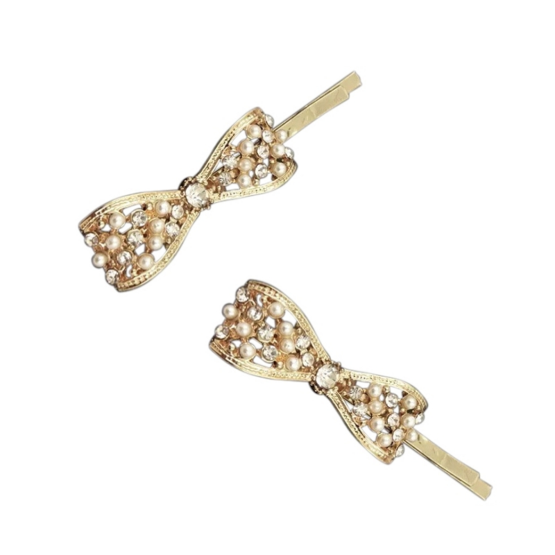 ATHENA COLLECTION - CRYSTAL TREASURE CLIPS - GOLD (CLIP749)
