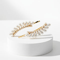 ATHENA COLLECTION - GATSBY STYLE CLIPS - GOLD (PAIR)