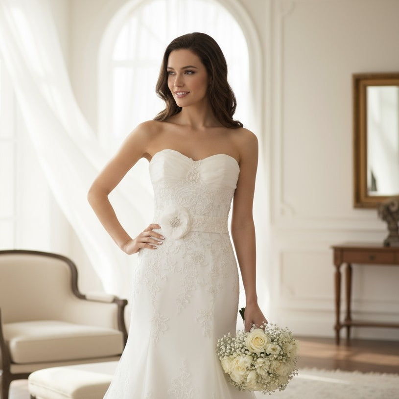Lillie Bridal Sash  - (Sash 4)
