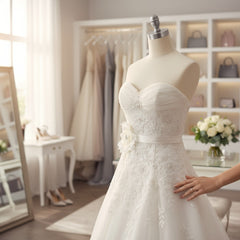 Amy Bridal Sash - Free Size Ivory  (Sash 5)