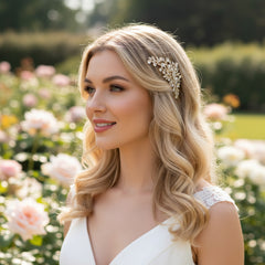 ATHENA COLLECTION - CRYSTAL DIVINE HAIR COMB - GOLD (HC188)