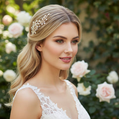 ATHENA COLLECTION - CRYSTAL DIVINE HAIR COMB - GOLD (HC188)