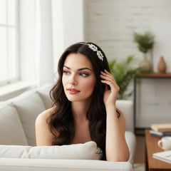 ATHENA COLLECTION -CHIC HEADBAND - HB209 SILVER