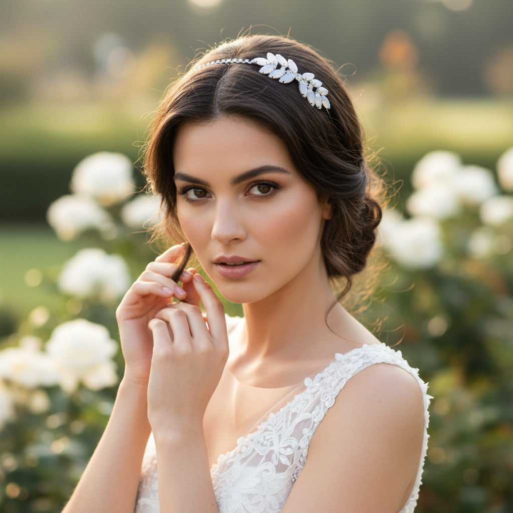 ATHENA COLLECTION -CHIC HEADBAND - HB209 SILVER