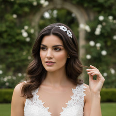 ATHENA COLLECTION -CHIC HEADBAND - HB209 SILVER