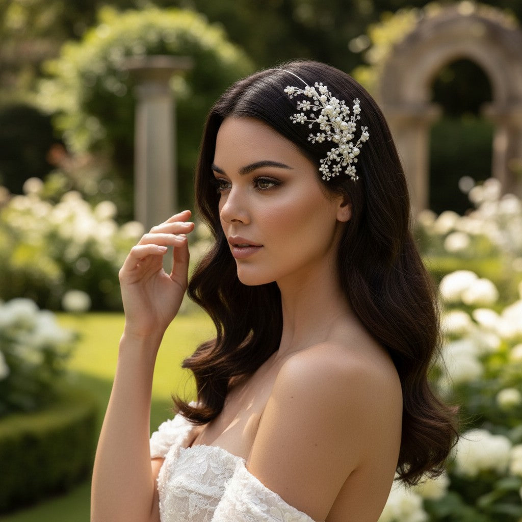 Darcey Wedding Headband - SASSB-HDB13