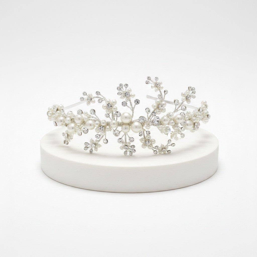 Darcey Wedding Headband - SASSB-HDB13