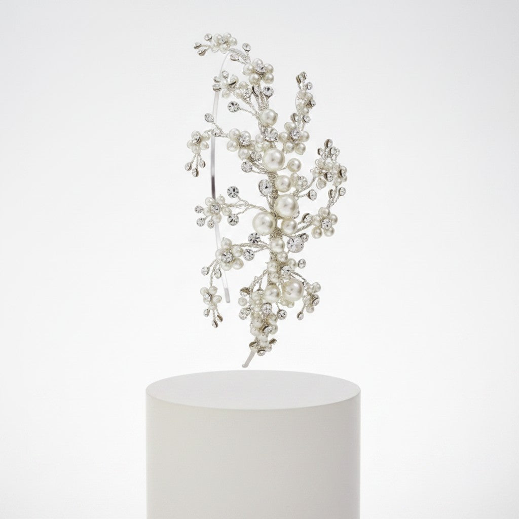 Darcey Wedding Headband - SASSB-HDB13