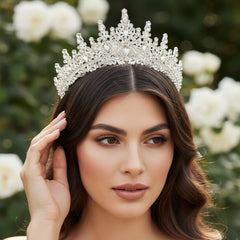 ATHENA COLLECTION - STARLET TIARA - AHB213 SILVER