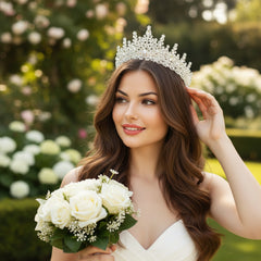 ATHENA COLLECTION - STARLET TIARA - AHB213 SILVER