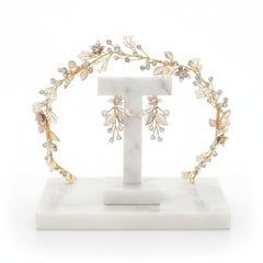 ATHENA COLLECTION - FLORAL EXTRAVAGANCE HAIR VINE SET - GOLD HP206