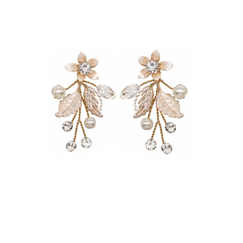 ATHENA COLLECTION - FLORAL EXTRAVAGANCE HAIR VINE SET - GOLD HP206