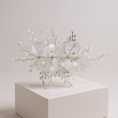 ATHENA COLLECTION - GLITZY GLAM HEADPIECE - HC303 SILVER