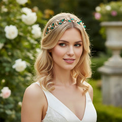 ATHENA COLLECTION - GLITZY PEARL VINE - HP207 EMERALD