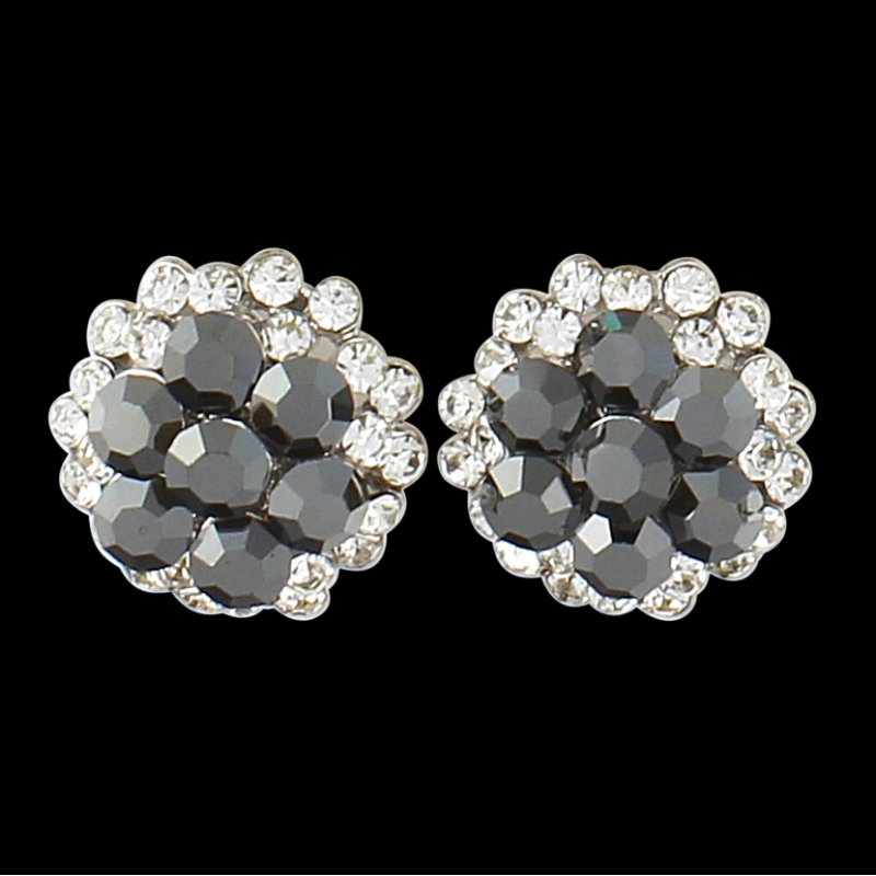 Sophie Swarovski Crystal Earrings - ER468 Black Diamond