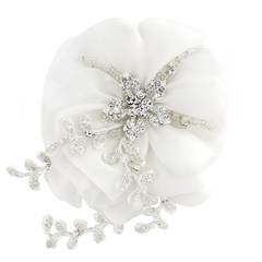 Verity Crystal Flower Headpiece - SASSB HP20- White