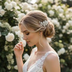 AMELIA LUXE PEARL HAIR COMB - (HC8) SASSB