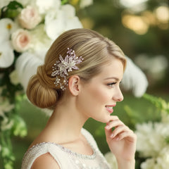 OPHELIA CRYSTAL HAIR COMB - (HC10) SASSB