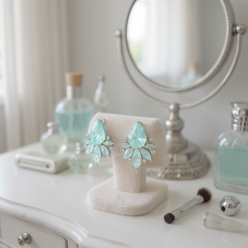 CUBIC ZIRCONIA COLLECTION - CHIC EARRING COLLECTION - PASTELS