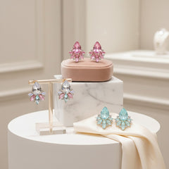 CUBIC ZIRCONIA COLLECTION - CHIC EARRING COLLECTION - PASTELS