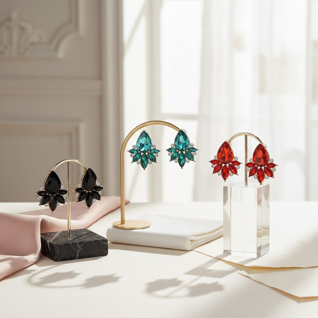 CUBIC ZIRCONIA COLLECTION - CHIC EARRING COLLECTION - GLAM