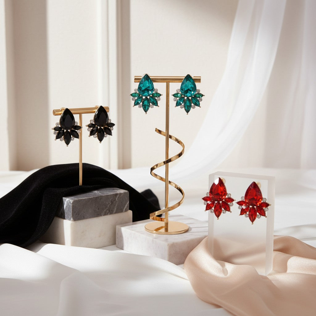 CUBIC ZIRCONIA COLLECTION - CHIC EARRING COLLECTION - GLAM