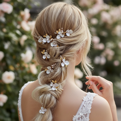 ATHENA COLLECTION - BLUSH PINK HAIR PINS - SET OF 3 (PIN82)