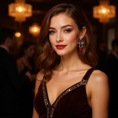 ATHENA COLLECTION - CRYSTAL STATEMENT EARRINGS - CZER881 MULTI