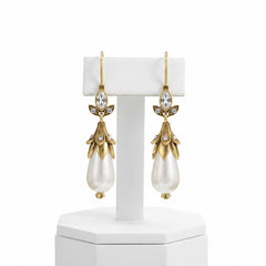 ATHENA COLLECTION - VINTAGE TREASURE EARRINGS - CZER882 GOLD