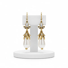 ATHENA COLLECTION - VINTAGE TREASURE EARRINGS - CZER882 GOLD
