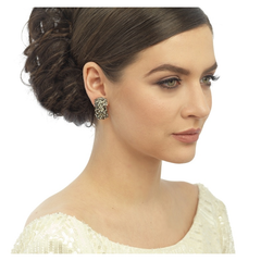 Crystal Divine Earrings (CLIP-ON) Black Diamond (ER125)