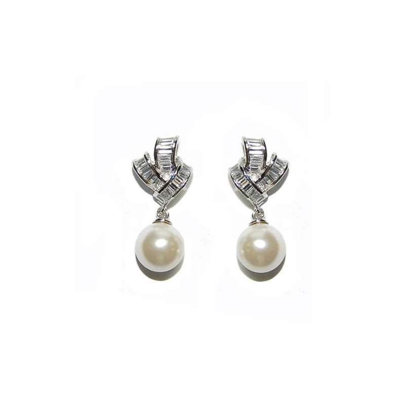 Cubic Zirconia Collection - Gatsby Glam Earrings - (ER303)
