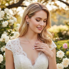 CUBIC ZIRCONIA COLLECTION - EXQUISITE NECKLACE SET(NK2)