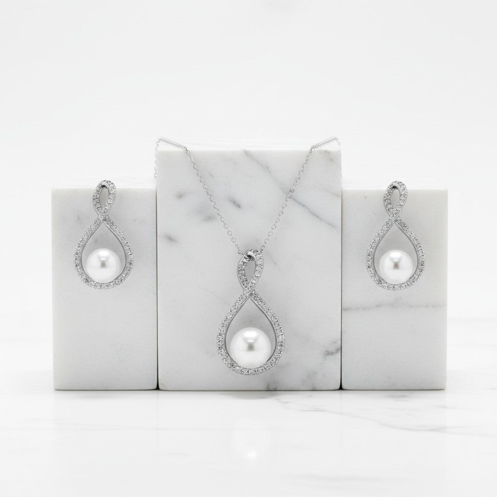 CUBIC ZIRCONIA COLLECTION - EXQUISITE NECKLACE SET(NK2)