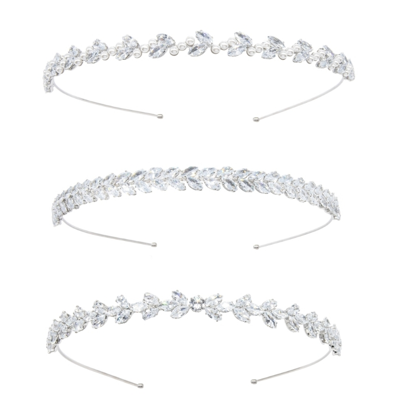 ATHENA COLLECTION - LUXE CRYSTAL HEADBAND COLLECTION - SILVER