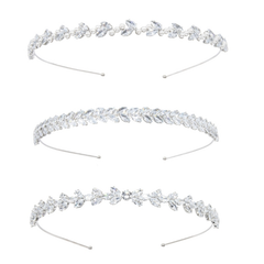 ATHENA COLLECTION - LUXE CRYSTAL HEADBAND COLLECTION - SILVER