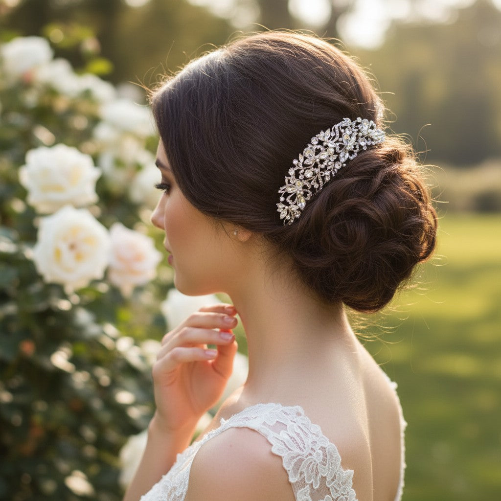 ELITE COLLECTION - Crystal Luxe Hair Comb - HC200
