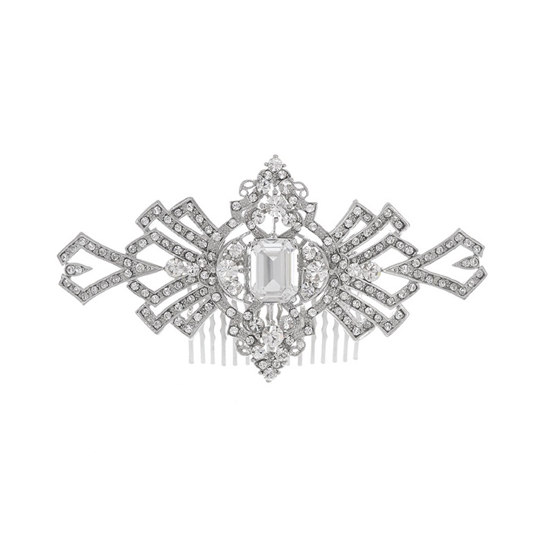 ELITE COLLECTION - Large Gatsby Sparkle Hair Comb - HC201