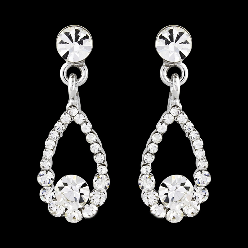 Swarovski & CZ Collection - Crystal Gem Earrings - S-ER36