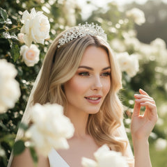 ATHENA COLLECTION - CHIC CRYSTAL TIARA - AHB25